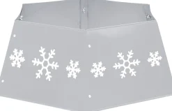 vidaXL Kerstboomstandaarden^ Kerstboomrok O68X25 Cm Kleurig En Wit