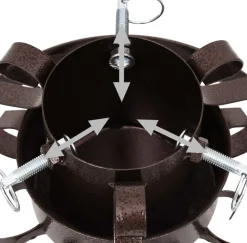 vidaXL Kerstboomstandaarden^ Kerstboomstandaard In Antieke Stijl 29X29X15,5 Cm Koperkleurig