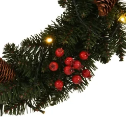 vidaXL Kerstkransen 2 St Met Decoratie 45 Cm Groen Online