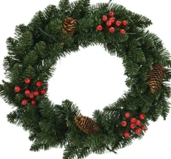 vidaXL Kerstkransen 2 St Met Decoratie 45 Cm Groen Online