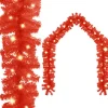 vidaXL Kerstslinger Met Led-Lampjes 5 M Rood Hot