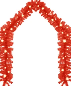 vidaXL Kerstslinger Met Led-Lampjes 5 M Rood Hot