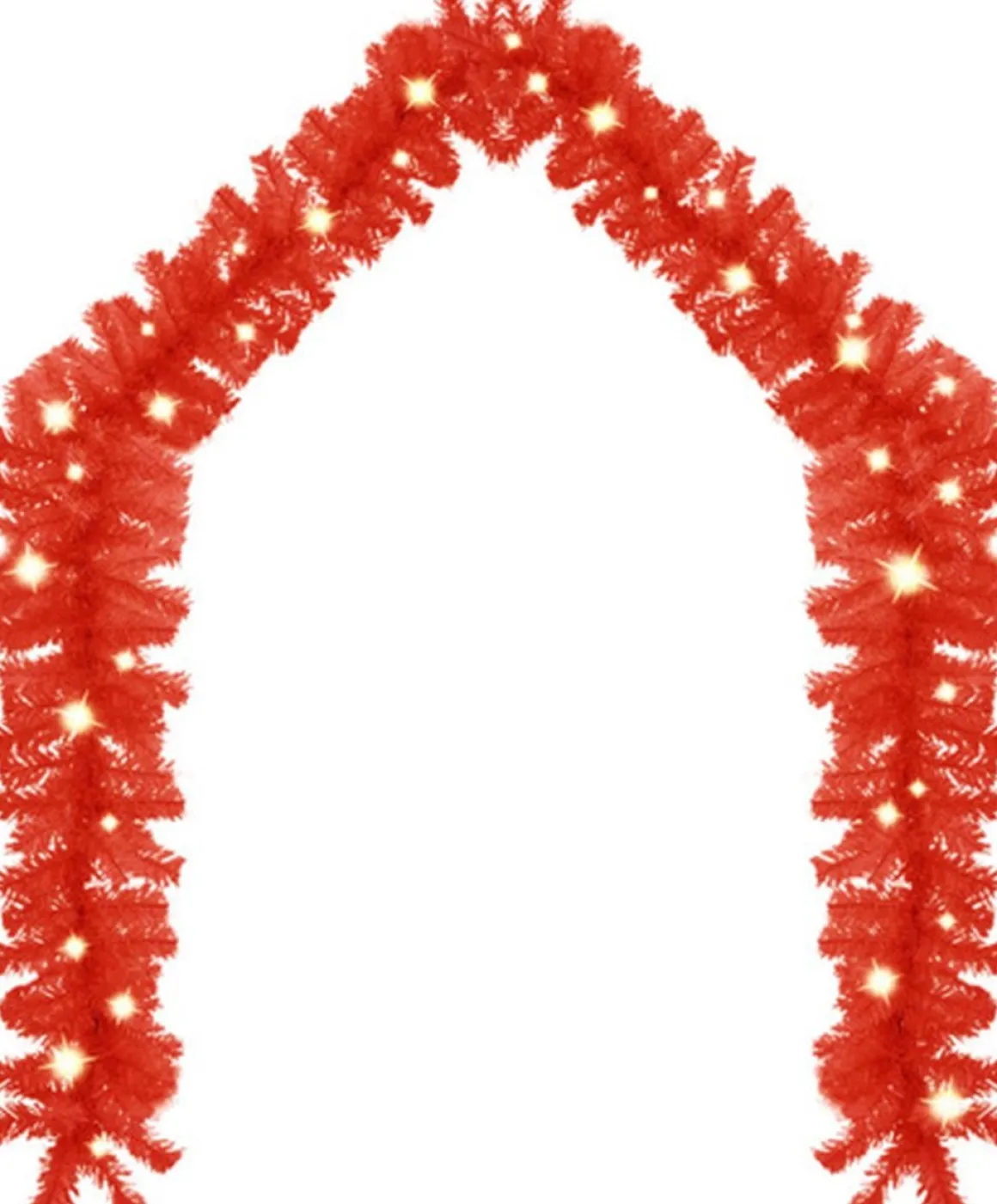 vidaXL Kerstslinger Met Led-Lampjes 5 M Rood Hot