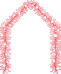 vidaXL Kerstslinger Met Led-Lampjes 5 M Roze Discount