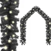 vidaXL Kerstslinger Met Led-Lampjes 5 M Zwart Fashion