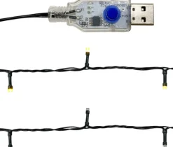 vidaXL Kerstslinger Met Led-Lampjes 5 M Zwart Fashion