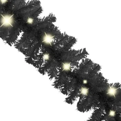 vidaXL Kerstslinger Met Led-Lampjes 5 M Zwart Fashion