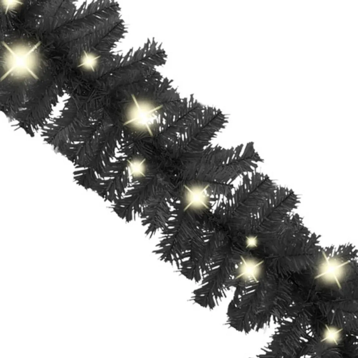 vidaXL Kerstslinger Met Led-Lampjes 5 M Zwart Fashion
