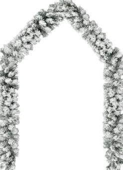 vidaXL Kerstslinger Met Sneeuw 20 M Pvc Groen Online