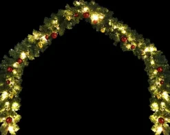 vidaXL Kerstslinger Versierd Met Kerstballen En Led-Lampjes 10 M Online