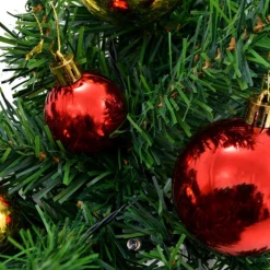 vidaXL Kerstslinger Versierd Met Kerstballen En Led-Lampjes 20 M Hot