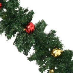 vidaXL Kerstslinger Versierd Met Kerstballen 20 M Store
