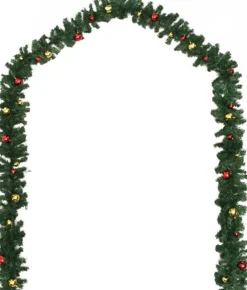 vidaXL Kerstslinger Versierd Met Kerstballen 20 M Store