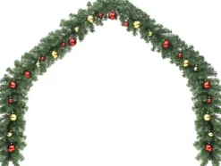 vidaXL Kerstslinger Versierd Met Kerstballen 20 M Store