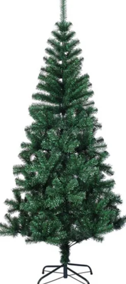 vidaXL Decoratieve Kerstbomen^ Kunstkerstboom Met Iriserende Uiteinden 180 Cm Pvc