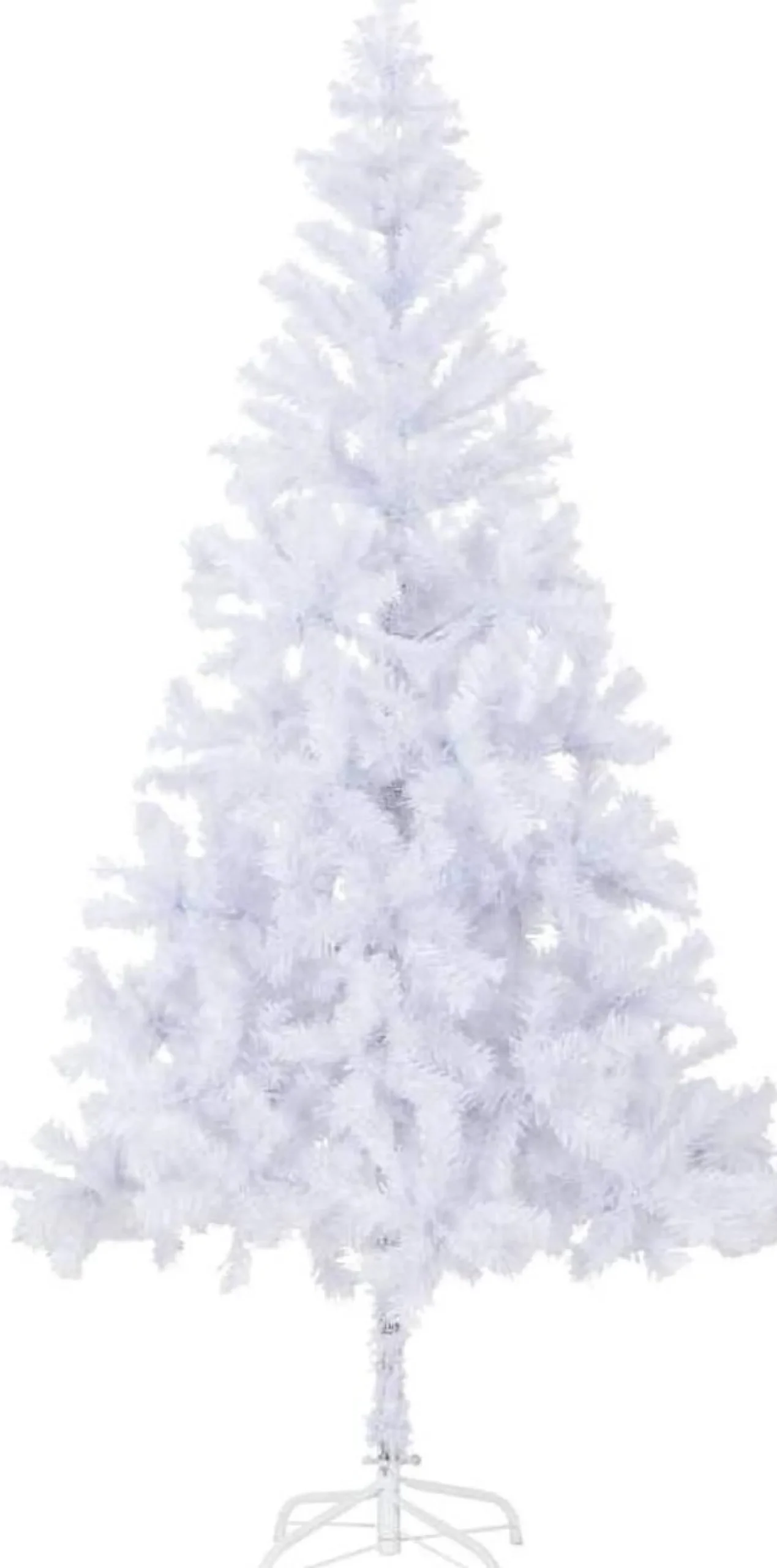 vidaXL Decoratieve Kerstbomen^ Kunstkerstboom Met Stalen Standaard 910 Takken 210 Cm