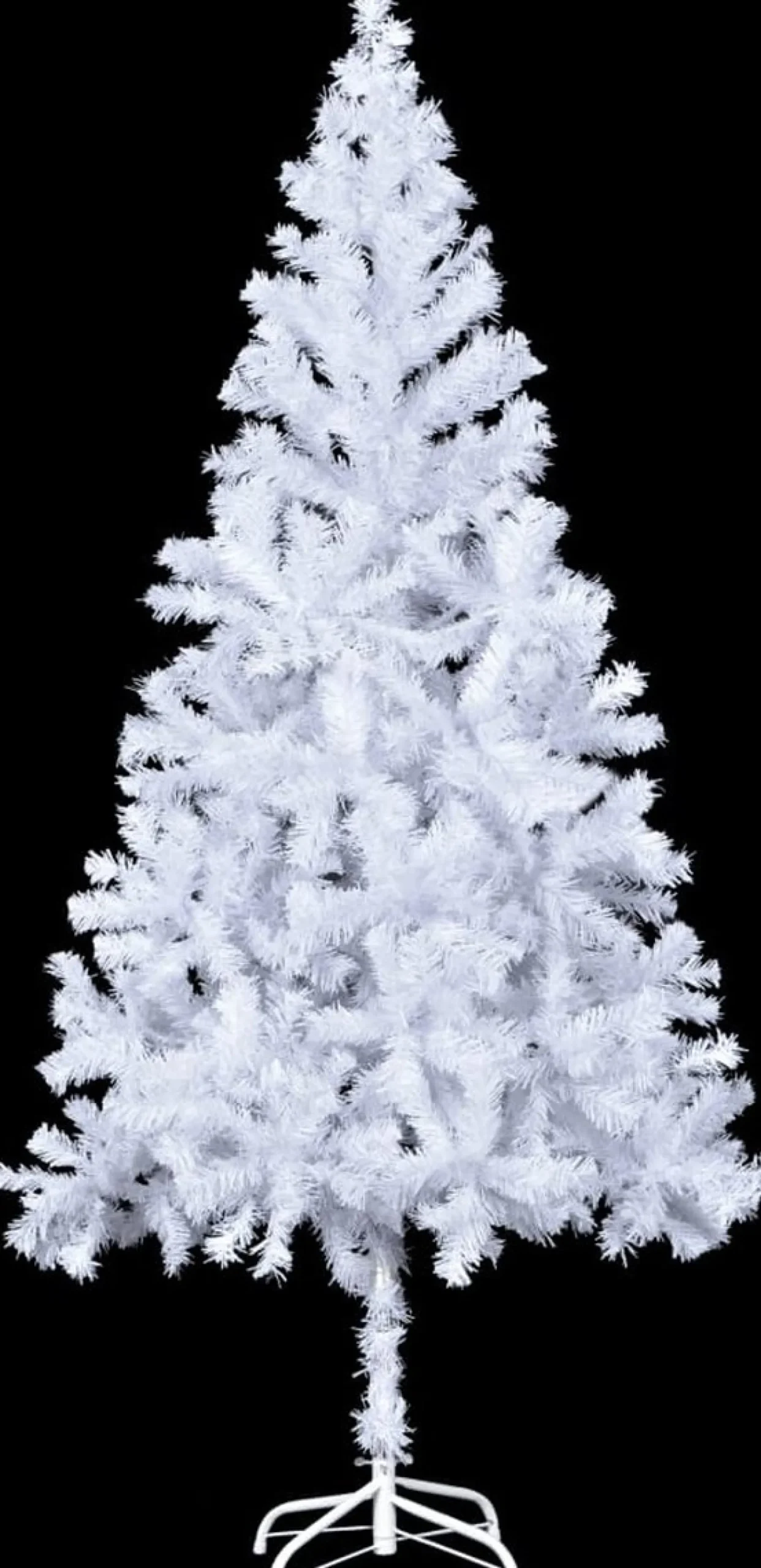 vidaXL Decoratieve Kerstbomen^ Kunstkerstboom Met Stalen Standaard 910 Takken 210 Cm