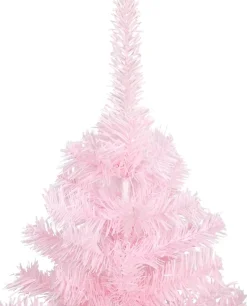 vidaXL Decoratieve Kerstbomen^ Kunstkerstboom Met Standaard 120 Cm Pvc Roze
