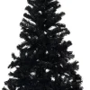 vidaXL Decoratieve Kerstbomen^ Kunstkerstboom Met Standaard 120 Cm Pvc Zwart