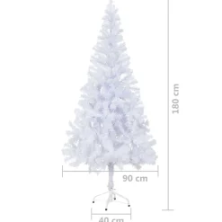 vidaXL Decoratieve Kerstbomen^ Kunstkerstboom Met Standaard 180 Cm 620 Takken
