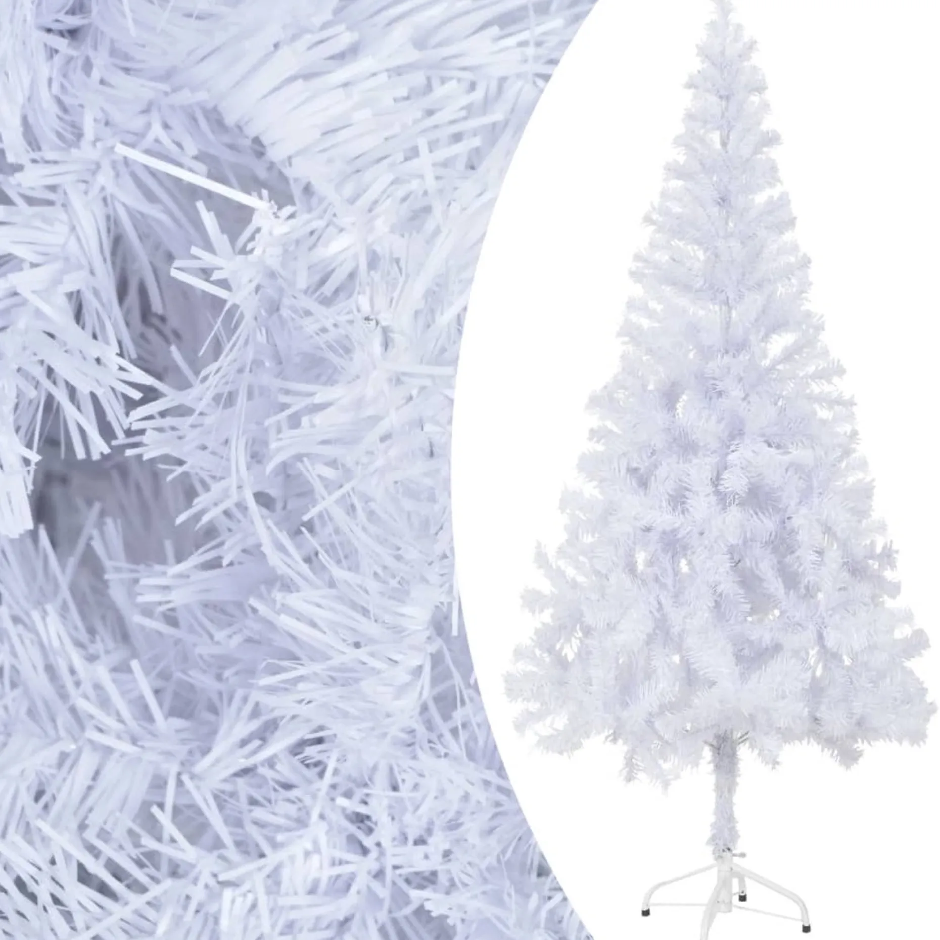 vidaXL Decoratieve Kerstbomen^ Kunstkerstboom Met Standaard 180 Cm 620 Takken