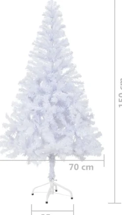 vidaXL Decoratieve Kerstbomen^ Kunstkerstboom Met Standaard 380 Takken 150 Cm