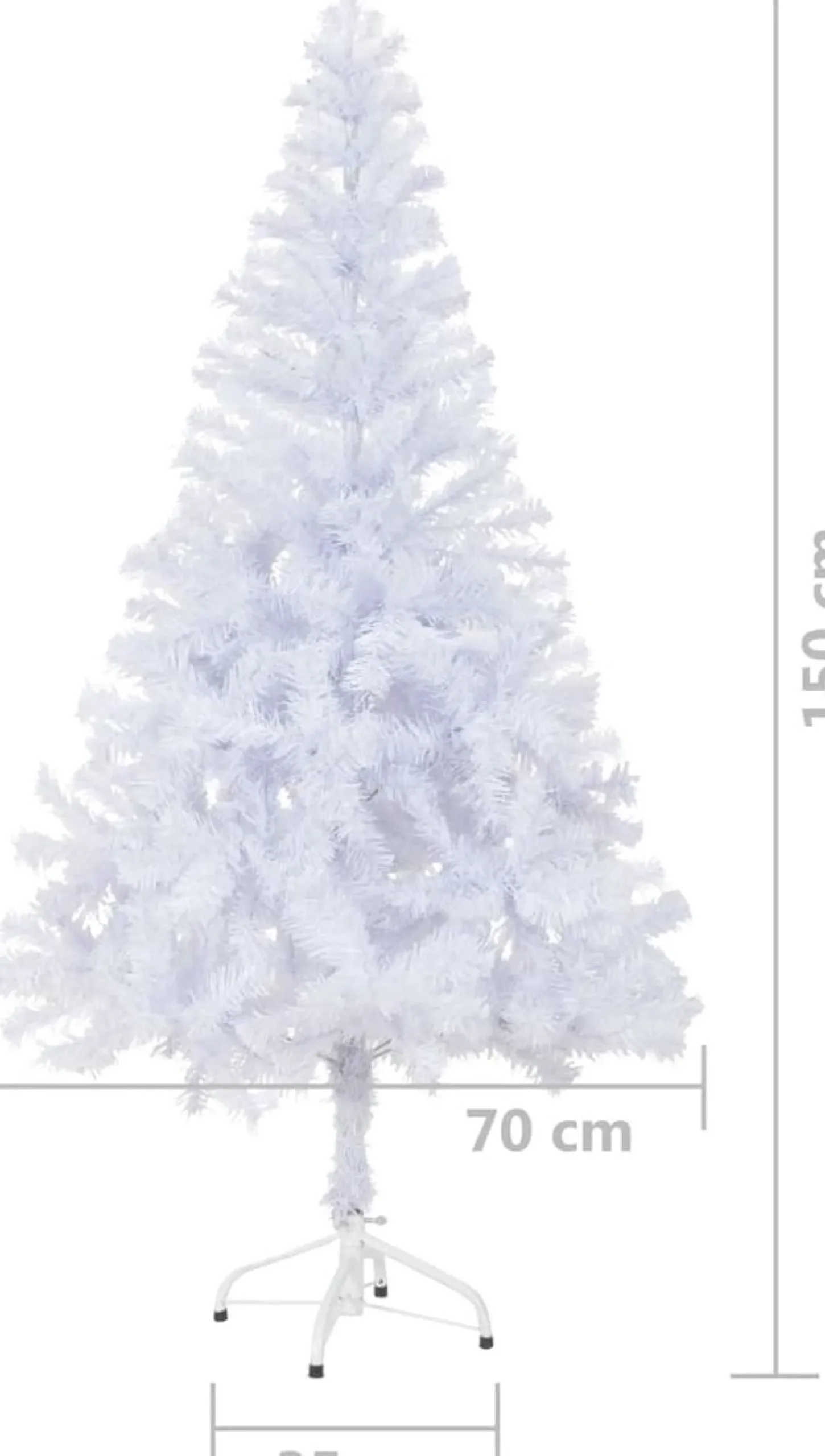vidaXL Decoratieve Kerstbomen^ Kunstkerstboom Met Standaard 380 Takken 150 Cm