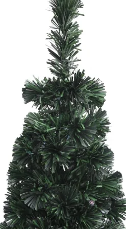 vidaXL Decoratieve Kerstbomen^ Kunstkerstboom Met Standaard Smal Glasvezel 180 Cm