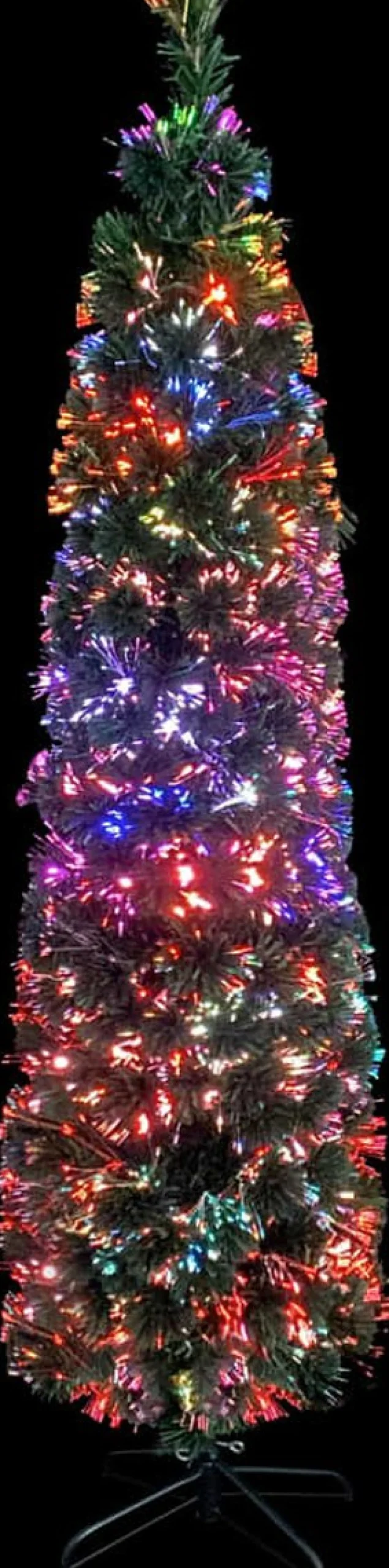 vidaXL Decoratieve Kerstbomen^ Kunstkerstboom Met Standaard Smal Glasvezel 180 Cm