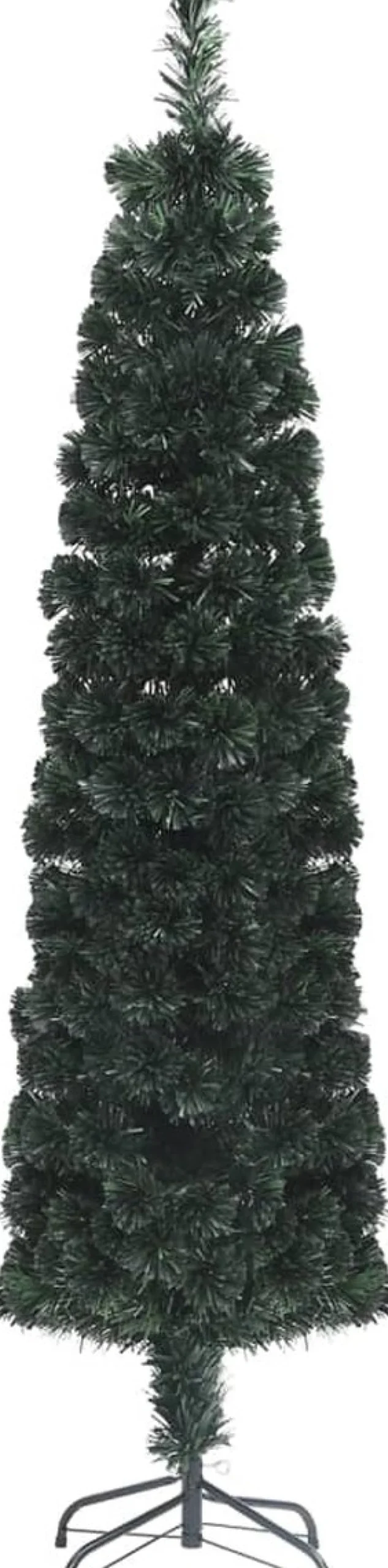 vidaXL Decoratieve Kerstbomen^ Kunstkerstboom Met Standaard Smal Glasvezel 180 Cm