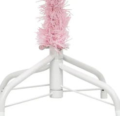 vidaXL Decoratieve Kerstbomen^ Kunstkerstboom Met Standaard 180 Cm Pvc Roze