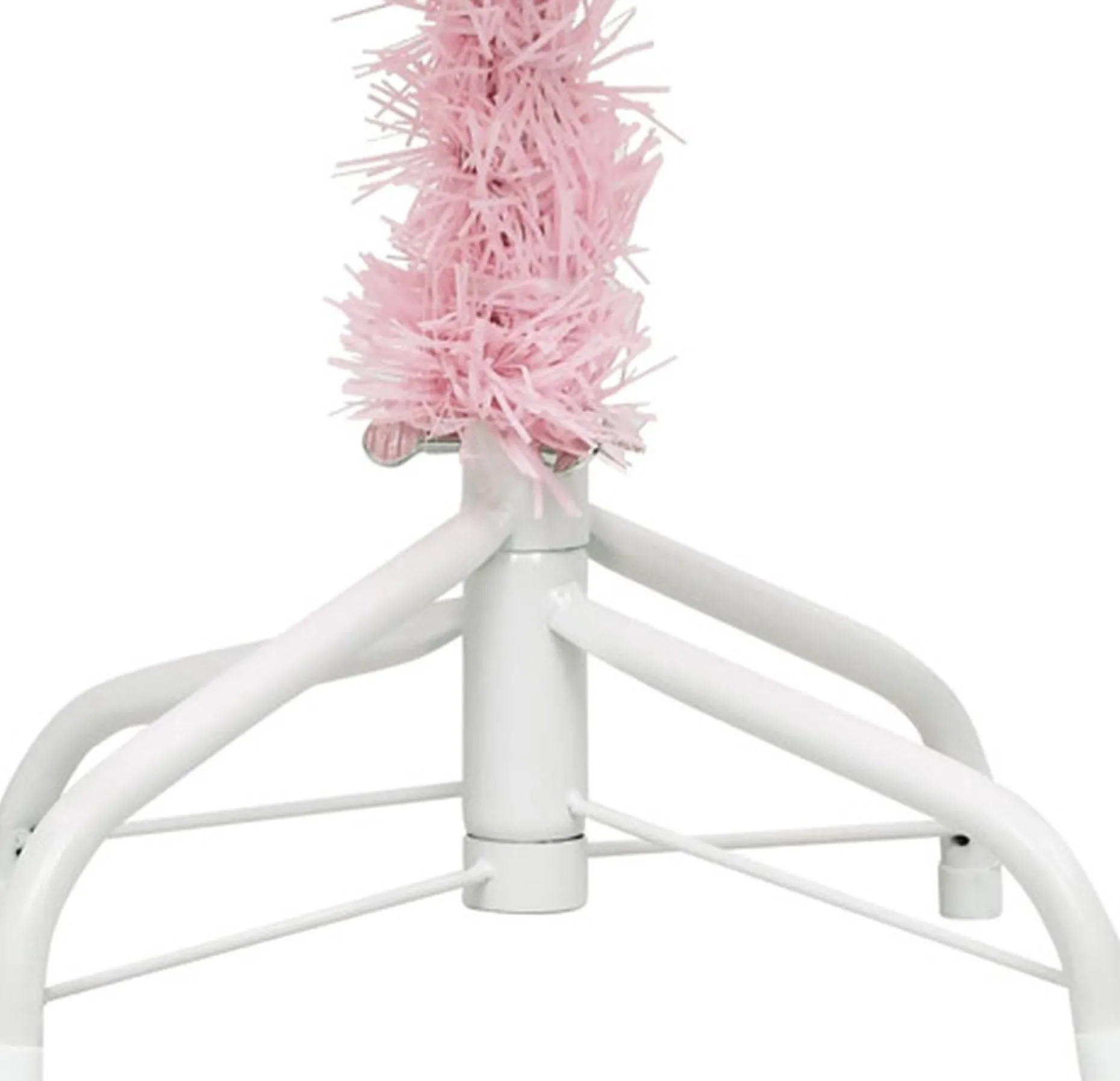 vidaXL Decoratieve Kerstbomen^ Kunstkerstboom Met Standaard 180 Cm Pvc Roze
