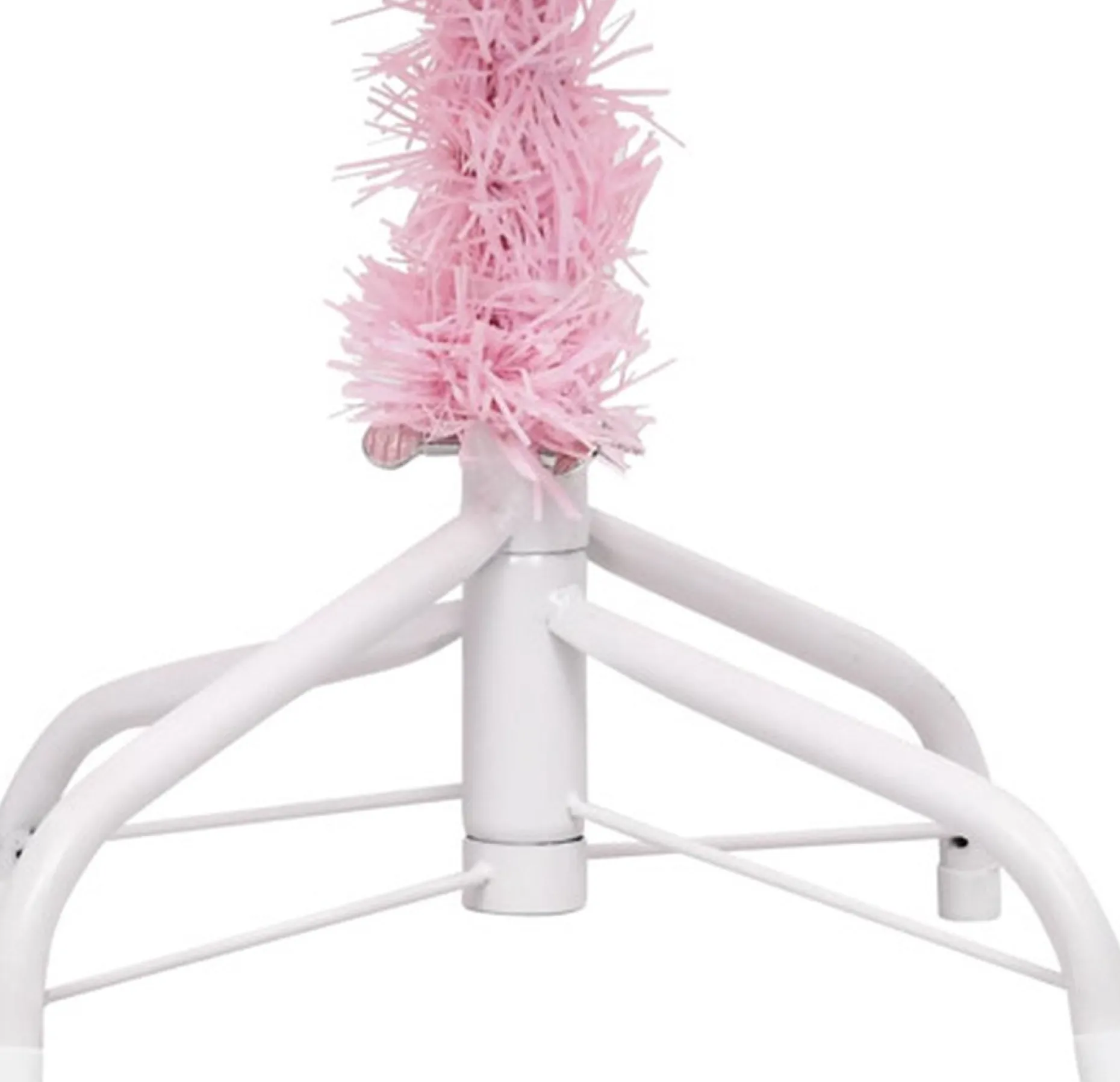 vidaXL Decoratieve Kerstbomen^ Kunstkerstboom Met Standaard 180 Cm Pvc Roze