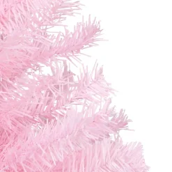 vidaXL Decoratieve Kerstbomen^ Kunstkerstboom Met Standaard 180 Cm Pvc Roze