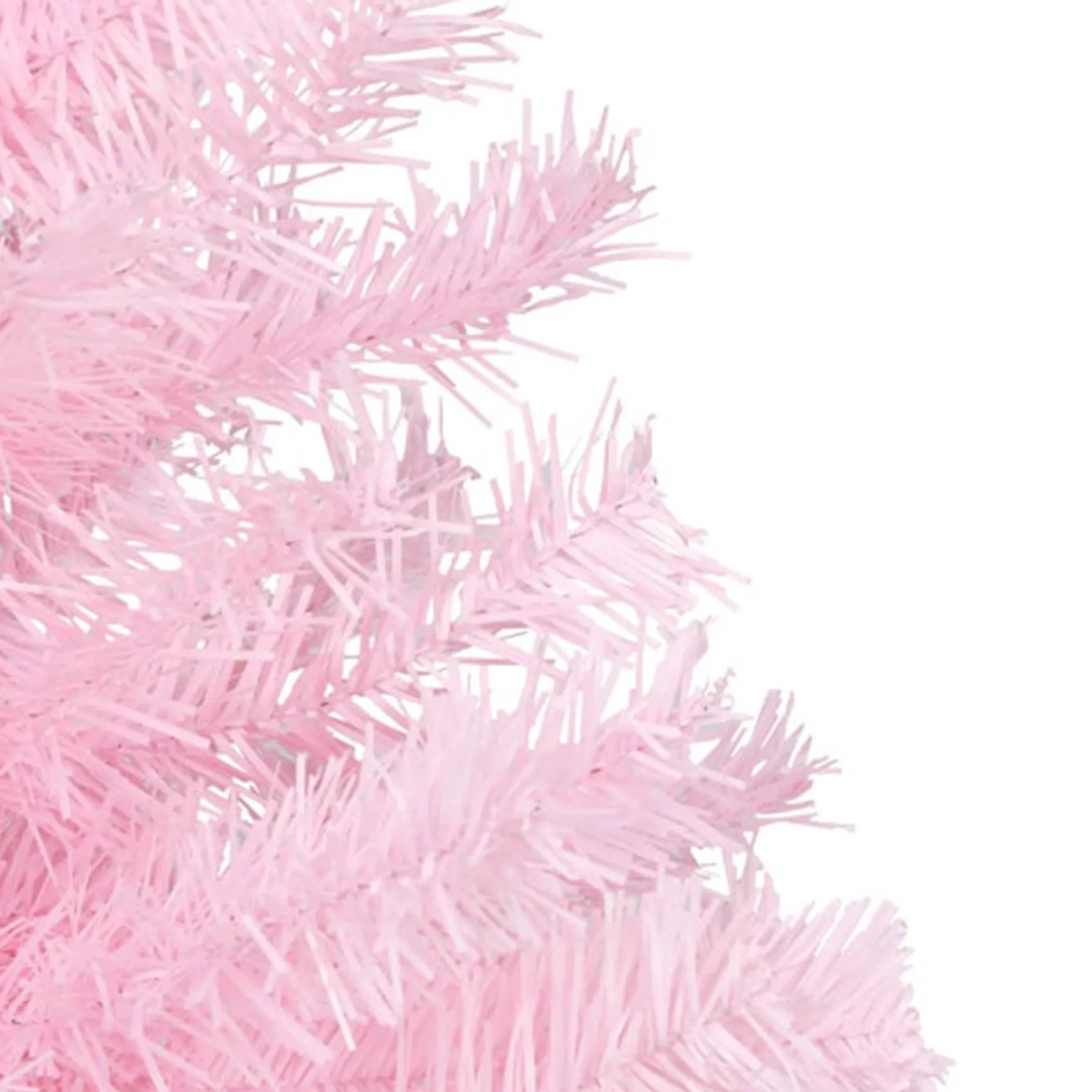 vidaXL Decoratieve Kerstbomen^ Kunstkerstboom Met Standaard 180 Cm Pvc Roze