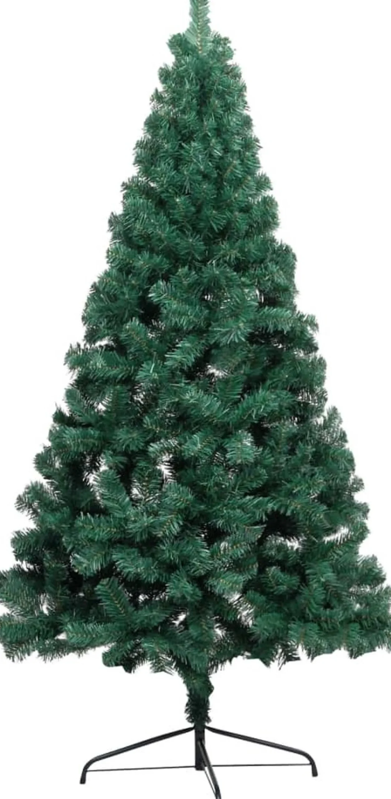 vidaXL Decoratieve Kerstbomen^ Kunstkerstboom Met Standaard Half 120 Cm Pvc Groen