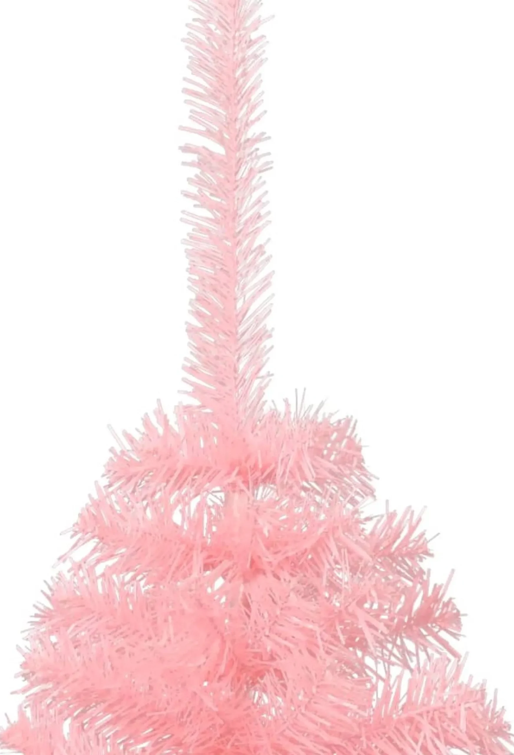 vidaXL Decoratieve Kerstbomen^ Kunstkerstboom Met Standaard Half 150 Cm Pvc Roze