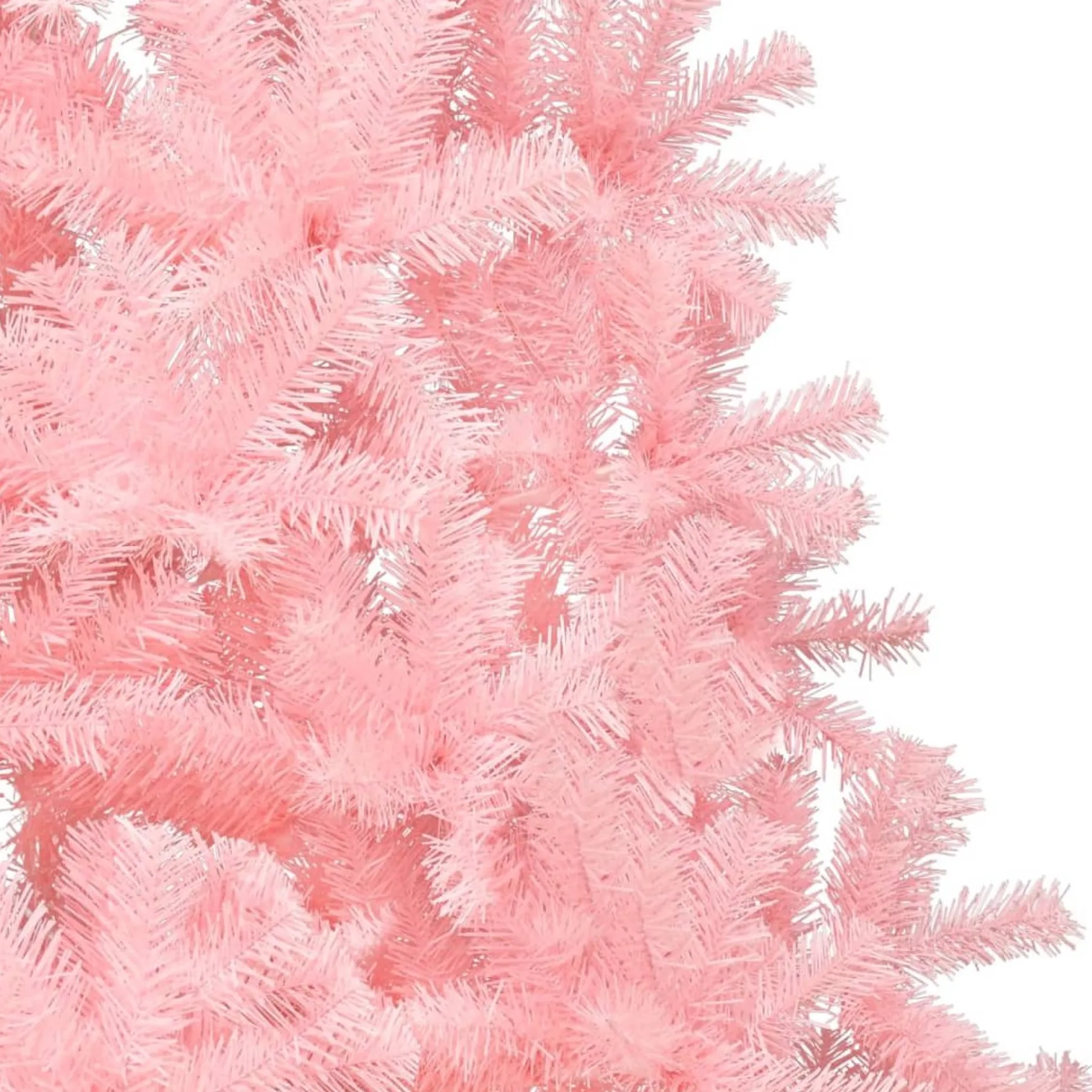 vidaXL Decoratieve Kerstbomen^ Kunstkerstboom Met Standaard Half 150 Cm Pvc Roze