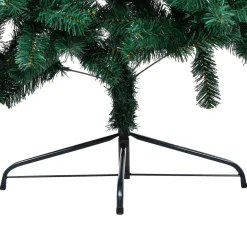 vidaXL Decoratieve Kerstbomen^ Kunstkerstboom Met Standaard Half 150 Cm Pvc Groen