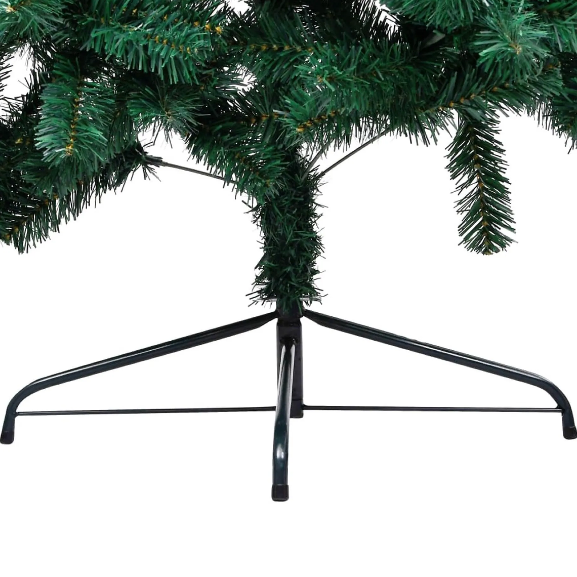vidaXL Decoratieve Kerstbomen^ Kunstkerstboom Met Standaard Half 150 Cm Pvc Groen