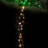 vidaXL Decoratieve Kerstbomen^ Palmboom Led 72 Led's Warmwit 120 Cm
