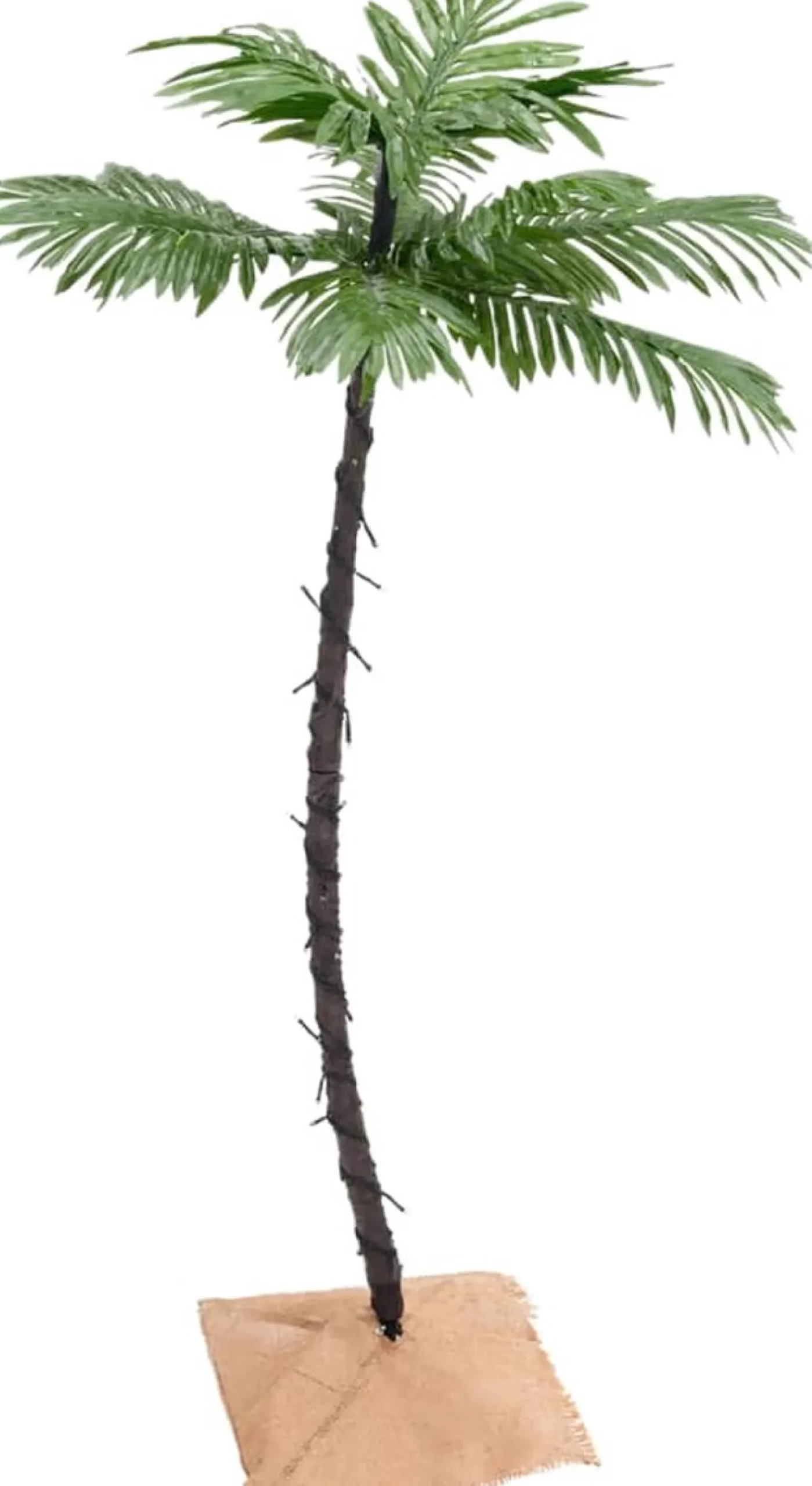 vidaXL Decoratieve Kerstbomen^ Palmboom Led 72 Led's Warmwit 120 Cm