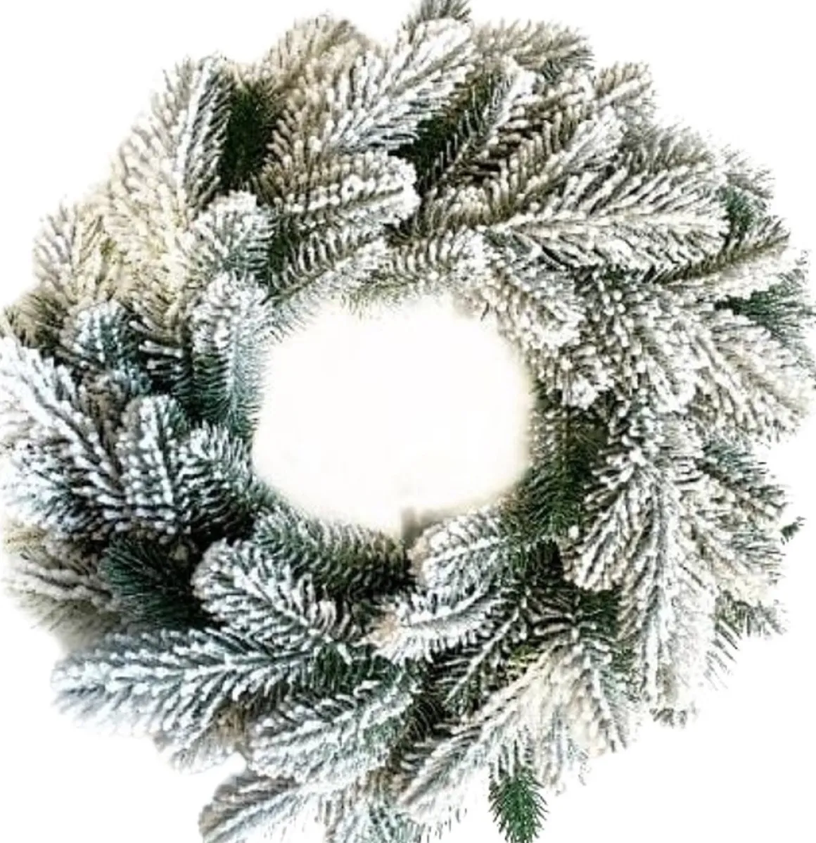 Virpol - Kerstkrans 50Cm- Premium - Groen Met Sneeuw - Natuurlijke En Elegante Uitstraling Shop