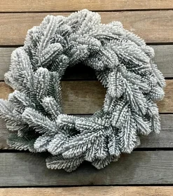 Virpol - Kerstkrans 50Cm- Premium - Groen Met Sneeuw - Natuurlijke En Elegante Uitstraling Shop