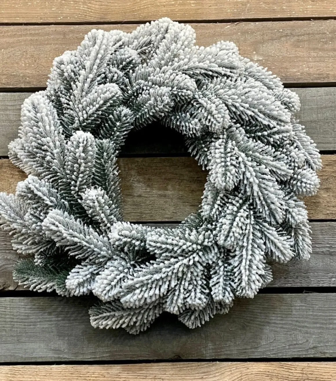 Virpol - Kerstkrans 50Cm- Premium - Groen Met Sneeuw - Natuurlijke En Elegante Uitstraling Shop