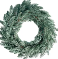 Virpol - Kerstkrans 40Cm / 80 Takken - Groen En Zilver Flash Sale