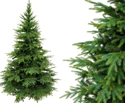 Virpol Kunstkerstbomen^ - Kunstkerstboom Kaukasisch Spar - Metalen Voet - 190 Cm