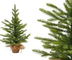 Virpol Kunstkerstbomen^ - Kunstkerstboom Mini In Een Pot - 65Cm