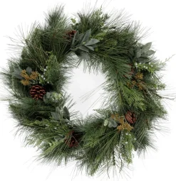 Viv! Home Luxuries Kerstkrans Met Dennenappels - Groen - O60Cm Best Sale