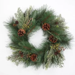 Viv! Home Luxuries Kerstkrans Met Dennenappels - Groen - O30Cm Discount
